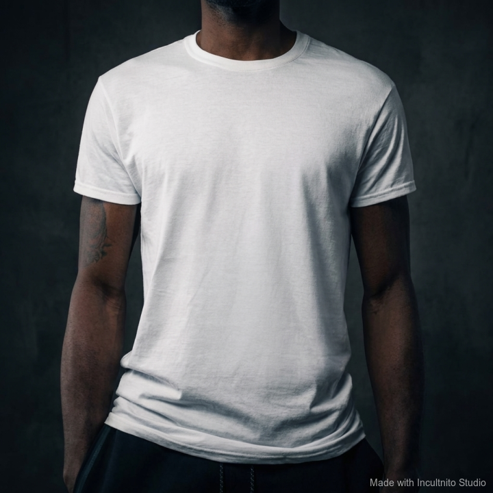 AI-generated Tee editorial mockup